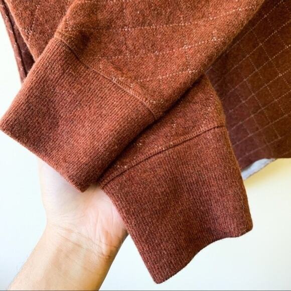 Patagonia Women's Wool Blend Diamond Quilt Henley Burnished Red Size XS - Picture 5 of 10